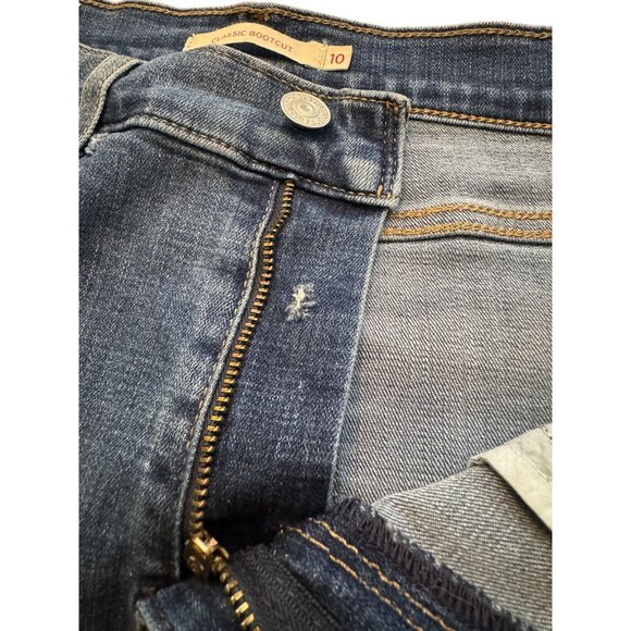 Womens Levi Blue Jeans Classic Boot Cut Stretch Comfortable Medium Wash Sz 10 - Picture 12 of 12